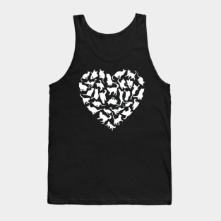 Heart full of cats Cute little cats in a heart adorable kitty Kittenlove Only cats in my heart Tank Top